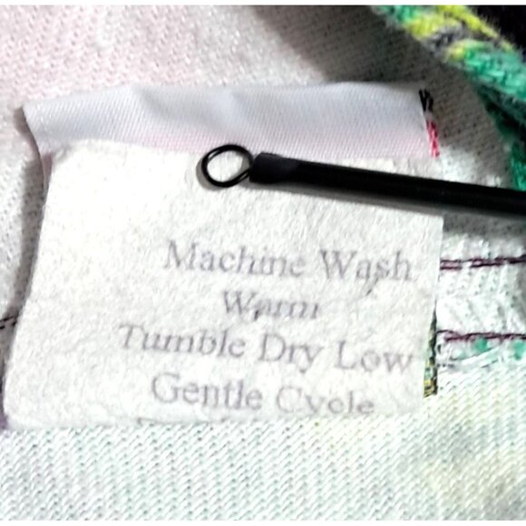 Vintage 90s Gidget Gitano Romper Womens XS USA Made Floral Denim - Picture 11 of 11